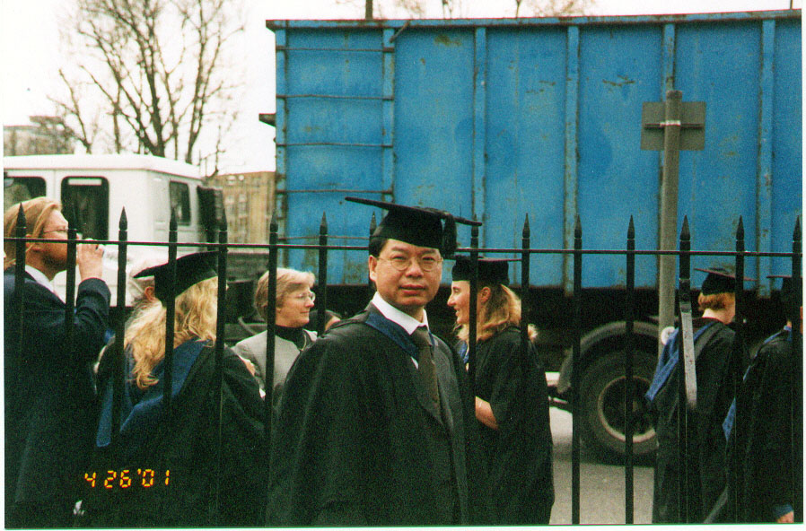 Khinh Sony Lee Ngo and Classmates, Graduation's day 26 April 2001 at St.George's Cathedral, London South Bank University, London, UK.