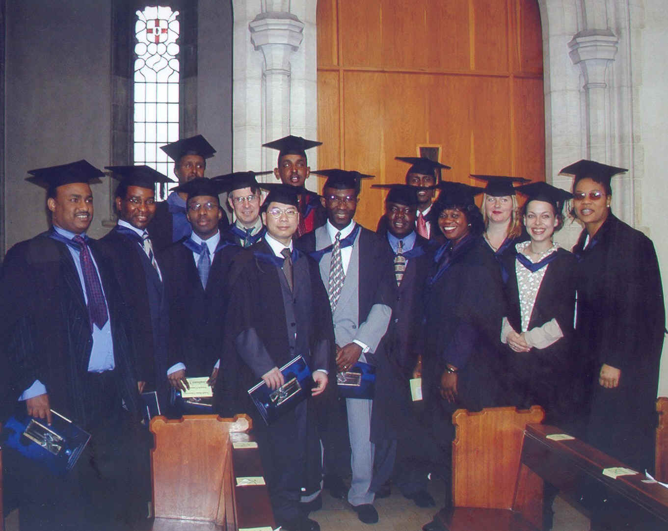 Khinh Sony Lee Ngo and Classmates, Graduation's day 26 April 2001 at St.George's Cathedral, London South Bank University, London, UK.